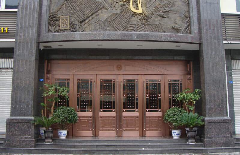 济南酒店铜门工程