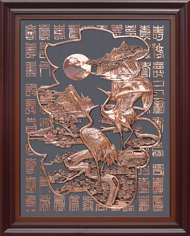 铜壁画042百寿图(图1)