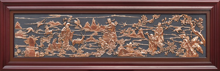 铜壁画054福禄寿