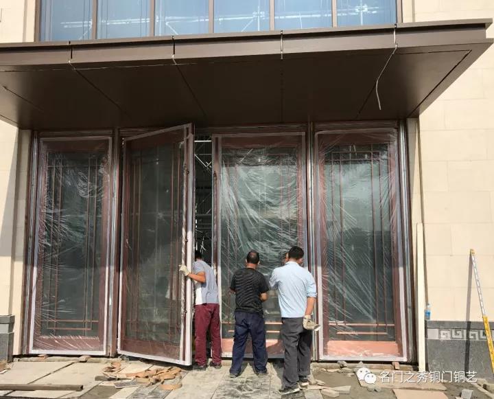 临港书院社区B0503地块开发项目售楼处铜门(图2)